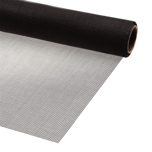 Image of Screen Mesh Roll for Window and Door Fiberglass Standard Duty 60 x 96 in., Charcoal (1 Roll)