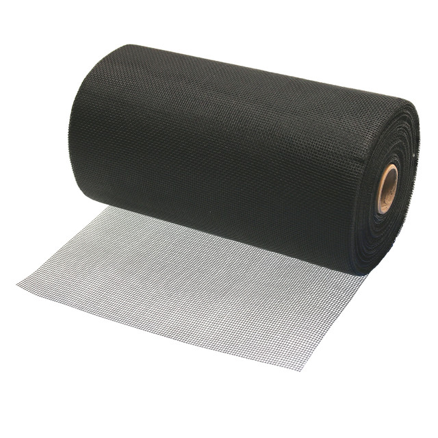 Image of Screen Mesh Roll for Window and Door Fiberglass Standard Duty 8 in. x 100 ft., Charcoal (1 Roll)