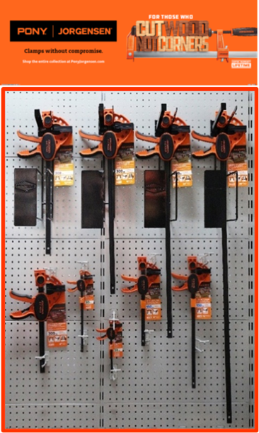 Image of Pony Jorgensen EZ Hold Clamp Planogram