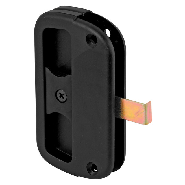 Image of Black Plastic Sliding Screen Door Latch and Pull, for Alumilite Sliding Screen Doors (Single Pack)