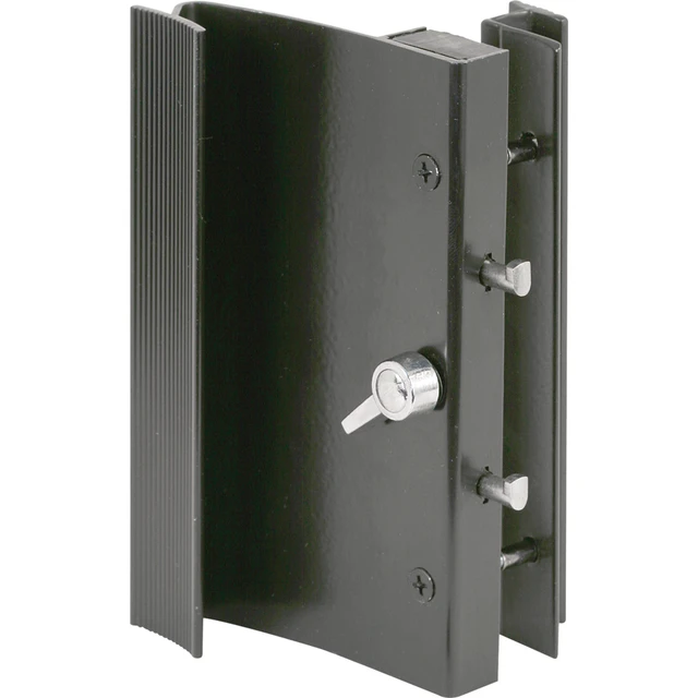 Image of Ador/HiLite, Black Diecast, Surface Mounted Sliding Patio Door Handle (Single Pack)