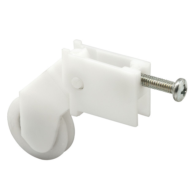 Image of 1 in. Polyethylene Ball Bearing Roller, Sliding Screen Door Rocker Style Spring (2 Pack)