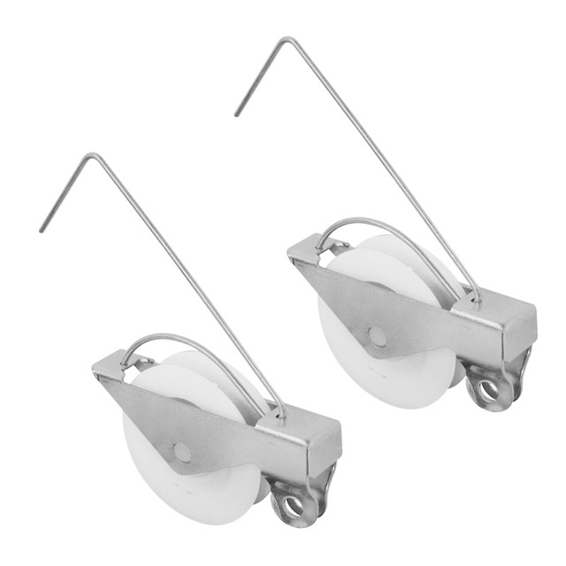 Image of 1 in. Sliding Screen Door Tension Spring with Concave Plastic Rollers (2 Pack)