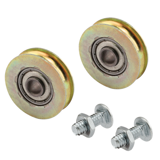 Image of 1/4 in. Inside Diameter x 1-1/4 in. Outside Diameter, Steel Unfinished Roller (2 Pack)
