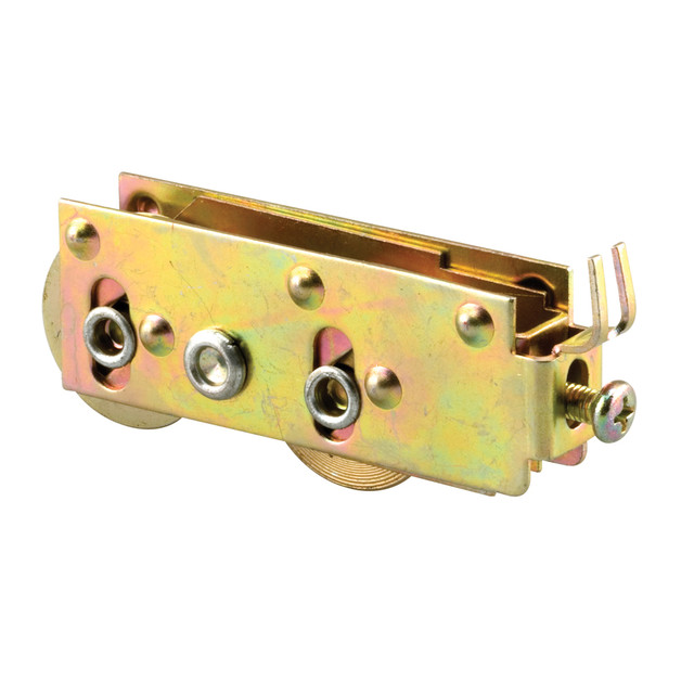 Image of 1-1/8 inch Steel Ball Bearing Sliding Door Tandem Roller Assembly, C-Tab for Window Master (Single Pack)