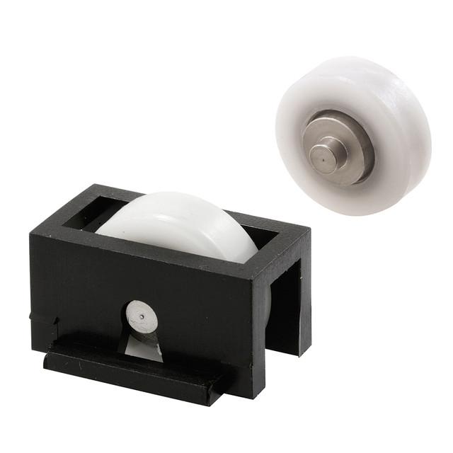Image of 3/4 in., Black Plastic, Sliding Window Roller with Stainless Steel (Single Pack)