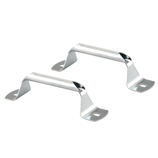 Image of Bottom Lift Handle, Galvanized Steel, Zinc Plated Finish (2 Pack)