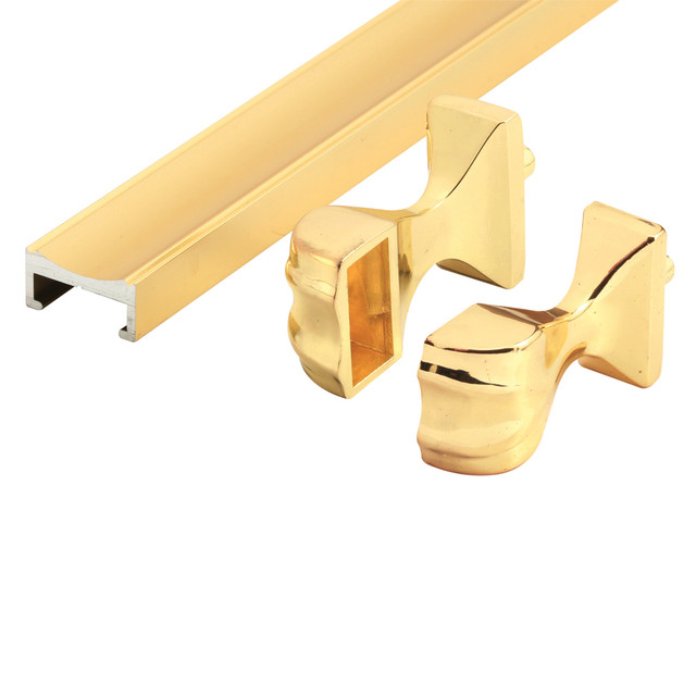 Image of 32 in., Brass, Tub and Shower Towel Bar and Bracket (Single Pack)