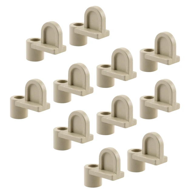 Image of Diecast Zinc 5/16 in. Offset Window Screen Clip, Almond (12 Pack)