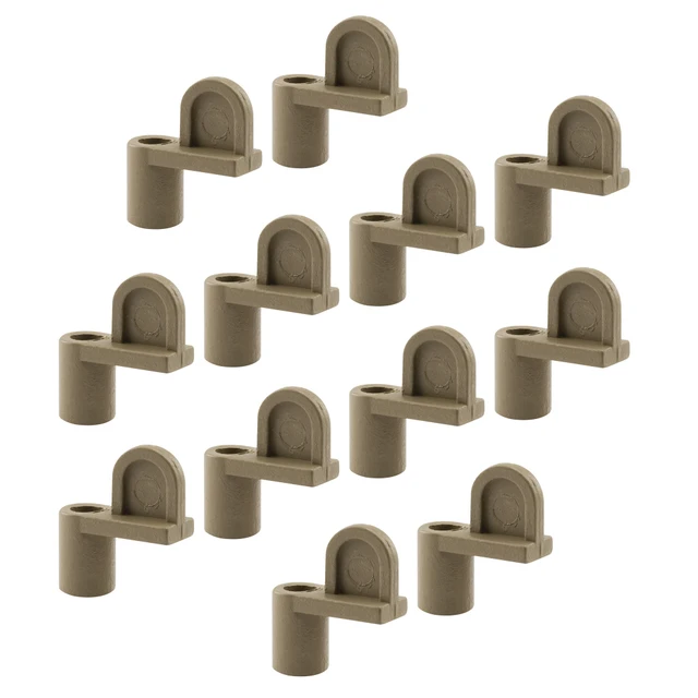 Image of Diecast Zinc 3/8 in. Offset Window Screen Clip, Adobe (Pack of 12)