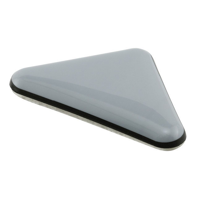 Image of 2-1/2 in. x 2 in. x 2 in. Triangle Magic Sliders, Black and Gray (Pack of 4)