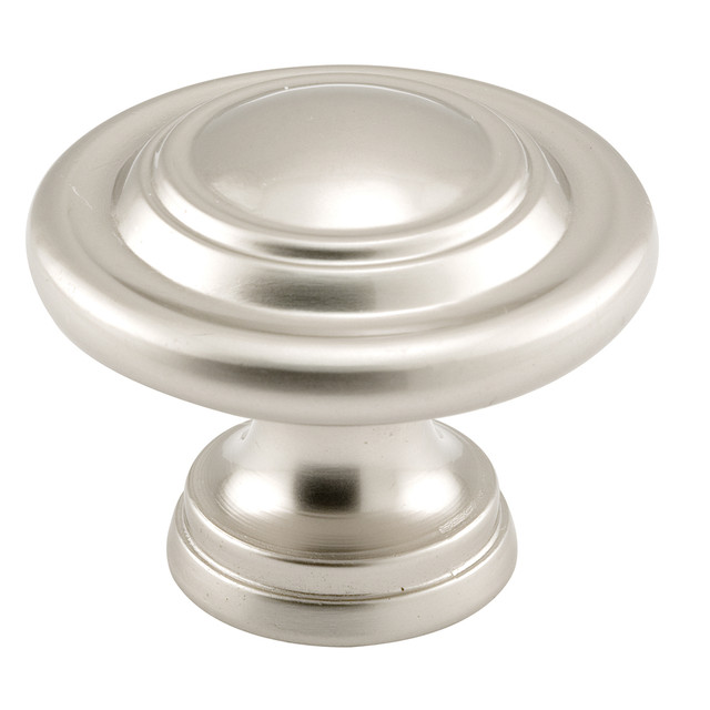 Image of Bi-Fold Door Knob, 1-11/16 in. Outside Diameter, Diecast, Satin Nickel Plated (2 Pack)