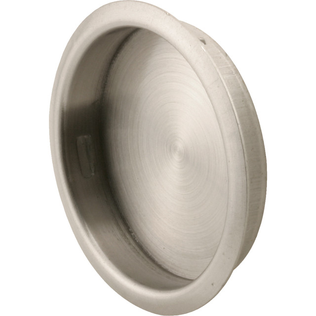 Image of 1-3/4 in. Satin Nickel Plated Closet Door Finger Pull (2 Pack)