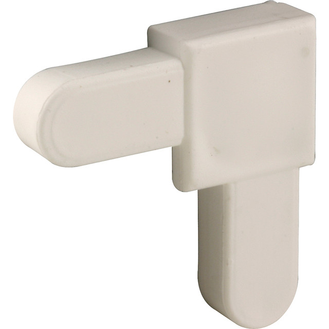 Image of 1/4 x 5/8 in. White Plastic Mobile Home Screen Frame Corner (20 Pack)