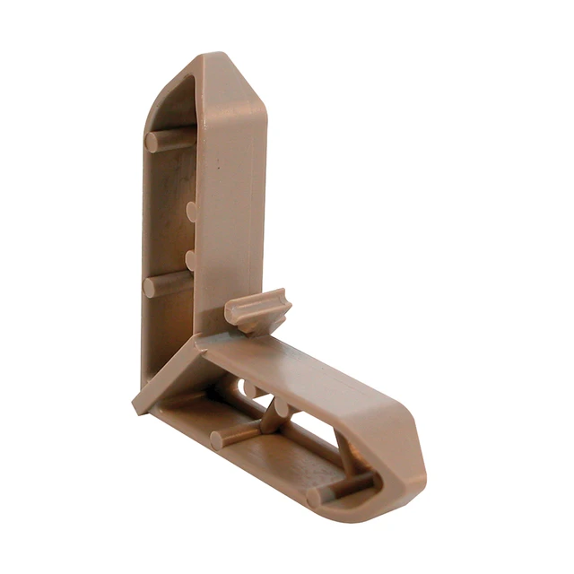 Image of Screen Frame Corner, 7/16 in. x 3/4 in., Champagne Plastic, for Pella Windows (20 Pack)
