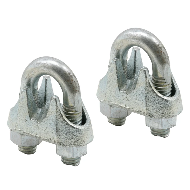 Image of 3/8 in. Galvanized Cable Clamp (2 Pack)