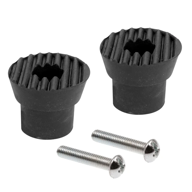 Image of Black Rubber Tip for Drop Down Door Holder (2 Pack)