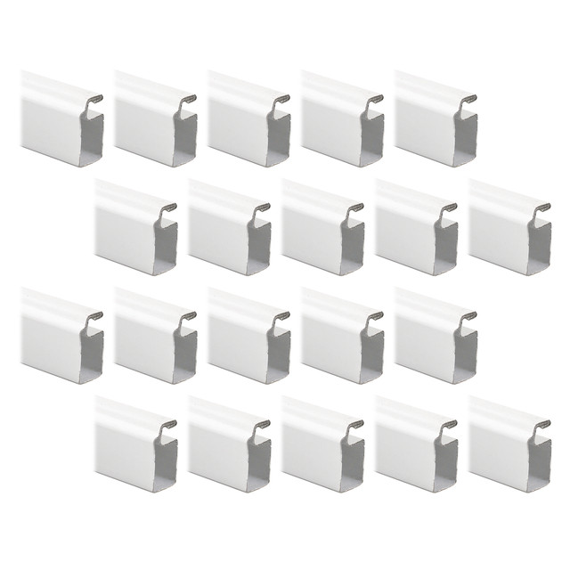 Image of Aluminum Screen Frame – 3/8” x 3/4” x 72” – Build or Repair Window Screens – Cut to Size – Uses 3/8” x 3/4” Screen Frame Corners – White Finish (Box of 20, 72” pieces)