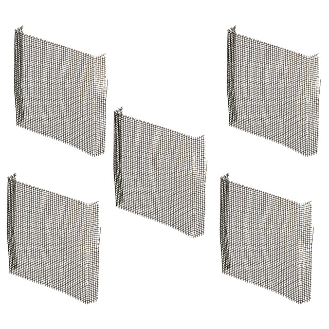 Image of 3 in. x 3 in. Screen Repair Patch, Charcoal (5 Pack)