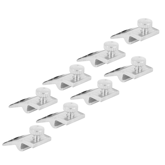 Image of Storm Door Panel Clip with Screws, 5/16 in., Aluminum (8 Pack)