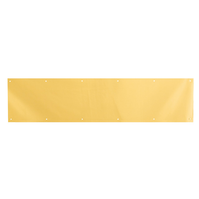 Image of Aluminum Door Kick Plate, 8 Inch x 34 Inch, Polished Brass Finish (Single Pack)