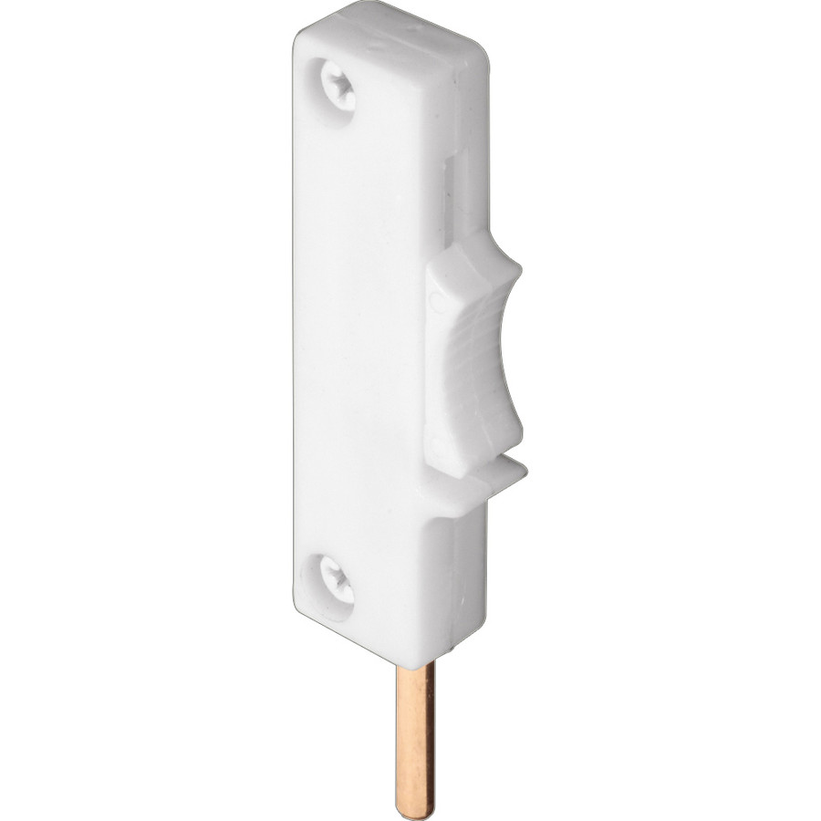 ルッキング・アウト・オブ・ウィンドウ White, Plastic, Sliding Window Lock, Edge Mount (Single Pack