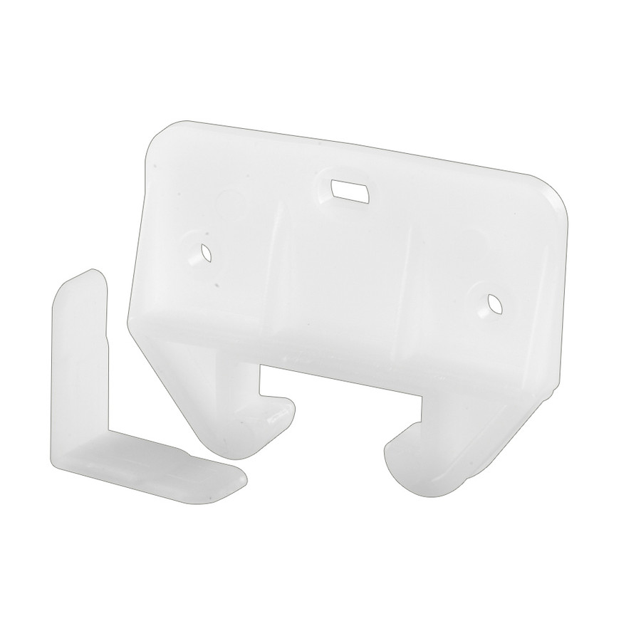 Drawer Track Guide and Glides, White Polyethylene (2 Pack) PrimeLine