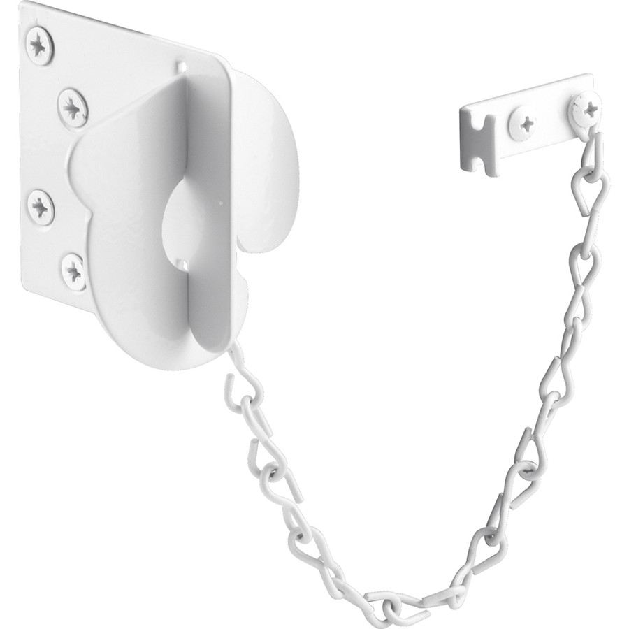 Texas Security Bolt, 3 in., Stamped Steel, Painted White, Fits