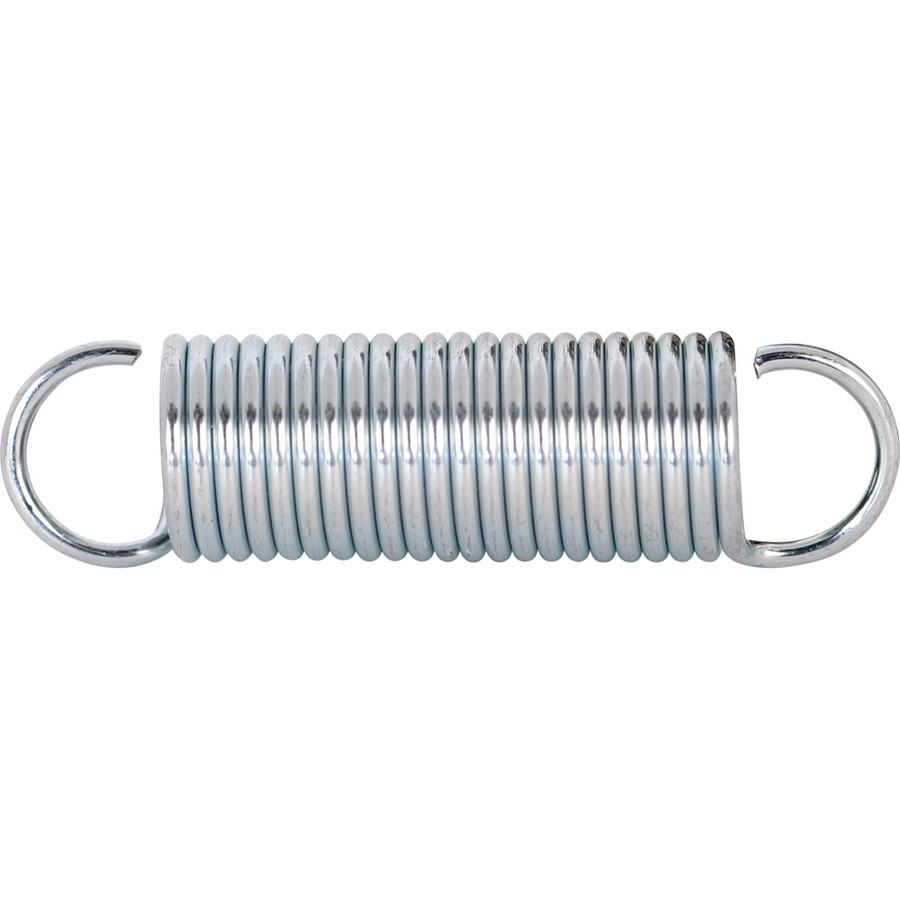 Extension Spring, Spring Steel Construction, Nickel-Plated