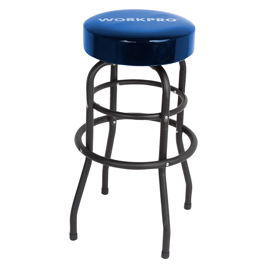 WORKPRO W112003 Garage Shop Stool, Heavy-Duty Steel Construction