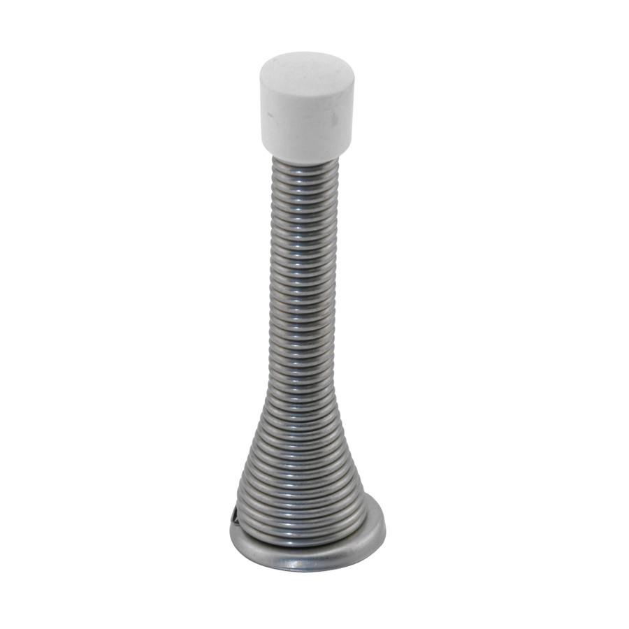 806350| 4 in. Satin Nickel Spring Door Stop (Single Pack) - Prime-Line ...