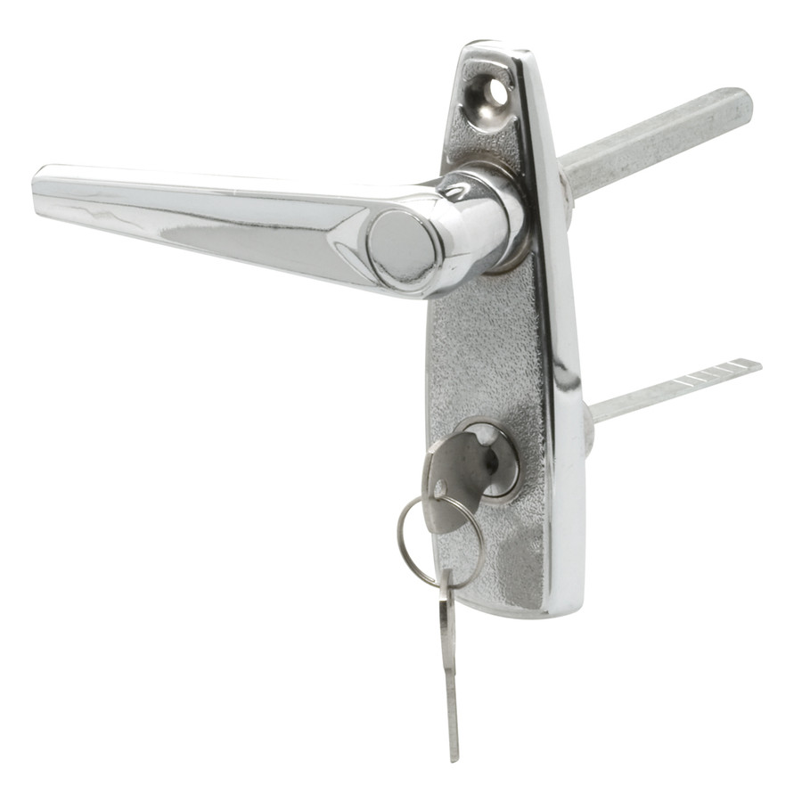 Door Left Handle Lock, Diecast Zinc, Chrome Plated (Single Pack