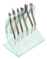 Rotary Plier Rack Upright Plier Rack - White Oak Orthodontic Products