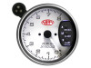 SAAS 95mm 3.75 Inch Tacho White Face Gauge Shift Light