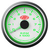 SAAS 52mm Tacho White Face Gauge