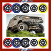 Bead Lock Simulator Kit Suits 15 inch RIMS 4WD & PASSENGER Set of 4 Blue