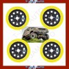 Bead Lock Simulator Kit Suits 15 inch RIMS 4WD & PASSENGER Set of 4 Yellow