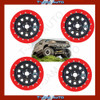 Bead Lock Simulator Kit Suits 16 inch RIMS 4WD & PASSENGER Set of 4 Red