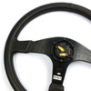 SAAS Sports Steering Wheel Leather 15 " ADR Octane Black Spoke