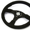 SAAS Sports Steering Wheel Suede 14" ADR Black Spoke