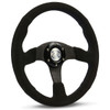 SAAS Sports Steering Wheel Suede 14" ADR Black Spoke