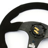 SAAS Sports Steering Wheel Suede 14" ADR Black Spoke