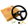 SAAS Sports Steering Wheel Suede 14" ADR Black Spoke