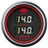 SAAS Dual Volt Gauge Black 52mm
