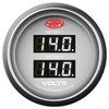 SAAS Dual Volt Gauge White 52mm