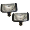 Driving Lamps Pair 12V - 140x75mm with H3 Halogen Bulb