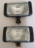 Driving Lamps Pair 12V - 140x75mm with H3 Halogen Bulb