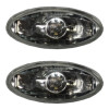 Driving Fog Lamps Pair 12V - 124x45mm Oval with H3 Halogen Bulb