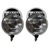 Driving Fog Lamps Pair 12V - 140mm Round with H3 Halogen Bulb
