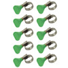 Butterfly Hose Clamp  Zinc Coated Steel Plastic Handle 10pcs 12-20mm (3/4 in)